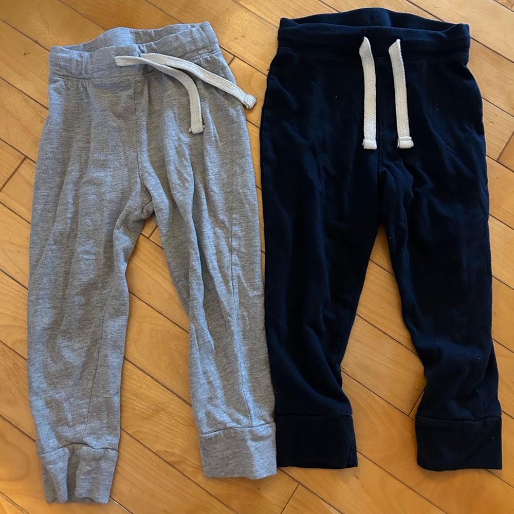 Old Navy Kids Gray and Navy Blue Joggers